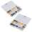 Kit di rivetti 240 pezzi 6mm/8mm oro/bronzo/argento/grigio 11