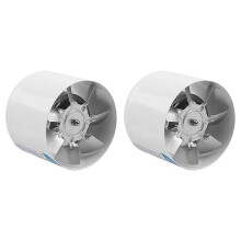 2X 4 pollici ventilatore condotto in linea ventilatore aria tubo metallico ventilazione ventilatore