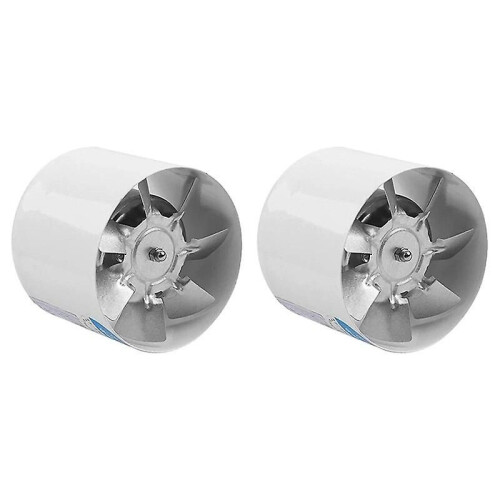 2X 4 Zoll Inline-Rohrventilator Luftventilator Metallrohr Belüftung Abluftventilator Mini Extractor