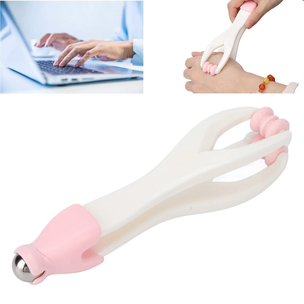 2 in 1 Finger Joint Acupoint Massager Kit Relief Stress Blood Circulation Acupressure Massage RollerPink