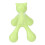 Masajeador de ABS en forma de gatito verde, 12x7.5x7 cm 8