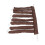 Ricci a spirale senza calore extra lungo 29x41 cm marrone 16