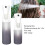 2 pièces de flacons pulvérisateurs vides 300/200 ml gris dégradé 6