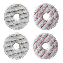 4-pack wasbare microvezel dweil navulling stofzuigerdoeken pad droog en nat gebruik dweil voor centrifugeren~18036