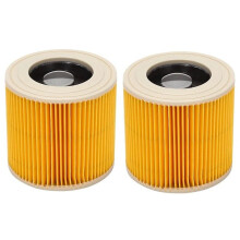 Lot de 2 filtres à poussière d'air de rechange de qualité supérieure pour cartouches HEPA Karcher WD2250