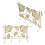 Gingko Leef Design Coat Rack 45 x 30 cm 780g ferro 6