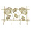 Gingko Leef Design Coat Rack 45 x 30 cm 780g ferro 13