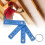 2Pcs ABS Folding Ruler Portable 0.5m Foldable Ruler with Key Ring for Carpentry Laying TilesBlue 16