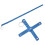 2Pcs ABS Folding Ruler Portable 0.5m Foldable Ruler with Key Ring for Carpentry Laying TilesBlue 10