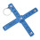 2Pcs ABS Folding Ruler Portable 0.5m Foldable Ruler with Key Ring for Carpentry Laying TilesBlue 13