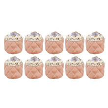 20 piezas de fundas para patas de franela con encaje 7 x 6,5 cm para muebles