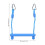 Barre de trapèze bleue robuste pour balançoire 41.5x29.7 cm 12