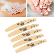 Lima para uñas de doble cara 100/100 Estándar Amarillo 10 piezas