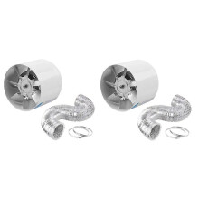 Ventilatore da parete con condotto in linea da 2 pollici, ventilatore da parete con tubo metallico,