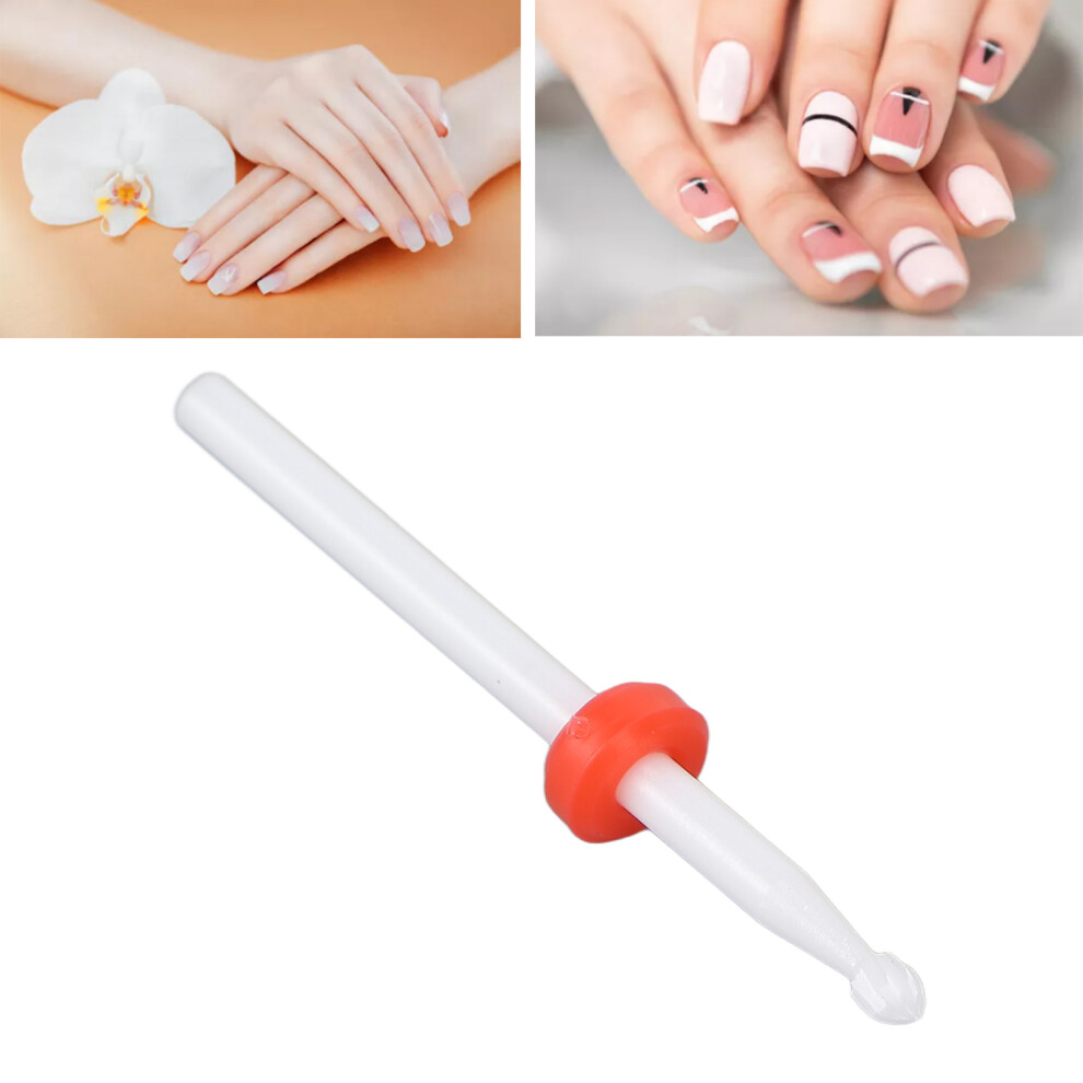 Nail Art Drill Bits Professional Nail File Cuticle Remover Bits for Manicure Drills MachineRed F
