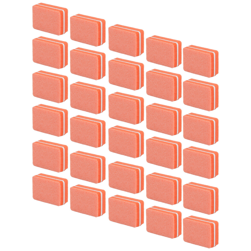 30pcs Mini Nail Buffer Professional Portable Home Salon Nail Buffing Sanding Block Manicure ToolOrange