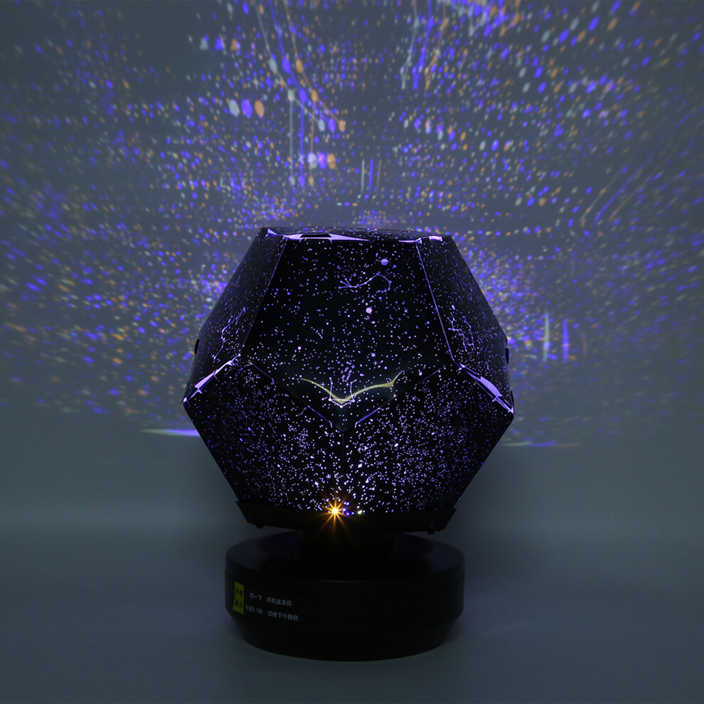 Light Projector Production Night Lamp Rotating Star Rechargeable 3 Colours Decoration
