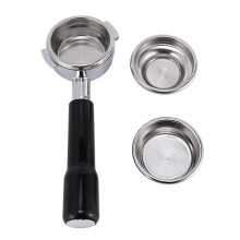 Portafiltro per caffè espresso professionale in acciaio inossidabile senza fondo da 58 mm con filtro