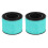 2pcs HEPA filter accessories for BS-08 PARTU, 3-in-1 filter system includes pre-filter, real HEPA filter, 1