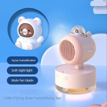 Mini ventilateur USB portable, turbine de bureau, humidificateur d'air froid, jet de pulvérisation multifonction,