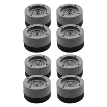 8 st fotstöd tvättmaskin vibrationsdämpande fotplatta halkfri gummifotstöd för tvättmaskin