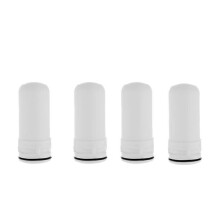Lot de 4 cartouches filtrantes remplaçables pour robinet de cuisine, filtre à charbon actif ~ 28123