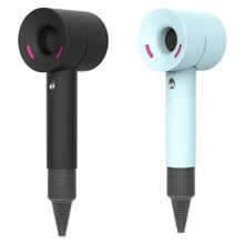 2x Hair Dryer Case Cover for Dyson Soft Silicone Gel for Supersonic Hair Dryer Black and Blue~28354