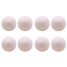 8-pack 100% premium XL wollen drogerballen, handgemaakt, milieuvriendelijk, volledig natuurlijke wasverzachterstof~28383
