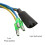 Cable extensor de motor de 9 pines, 130 cm, Color: como se muestra 8