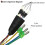 Motor Convert Cable de extensión de cobre 60 cm 250-500 W 6