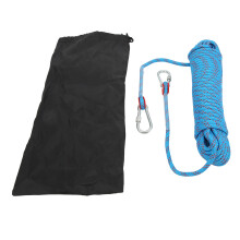 Corde d'escalade statique 8 mm 20 m bleue en polyester