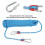 Corde d'escalade statique 8 mm 20 m bleue en polyester 10