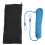 Corde d'escalade statique 8 mm 20 m bleue en polyester 2