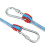 Corde d'escalade statique 8 mm 20 m bleue en polyester 7