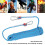 Corde d'escalade statique 8 mm 20 m bleue en polyester 8