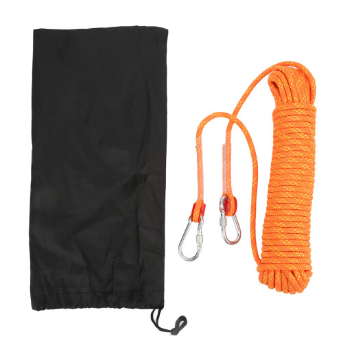 Corde d'escalade statique 8 mm 20 m orange polyester 1