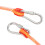 Corde d'escalade statique 8 mm 20 m orange polyester 5