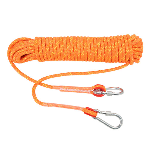 Corde d'escalade statique 8 mm 20 m orange polyester