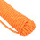 Corde d'escalade statique 8 mm 20 m orange polyester 12
