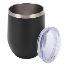 Vaso sin tallo de acero inoxidable 304 12oz 11.5cmx8cm negro