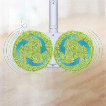 4-pack herbruikbare microvezelpads voor OGORI elektrische spinmop voor het reinigen van houten vloeren,