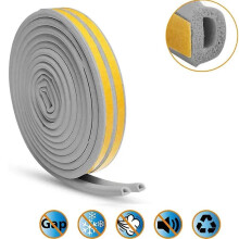 Zelfklevende raamafdichtingsstrip voor kastdeuren, geluiddicht en weerbestendig, 9x6 mm
