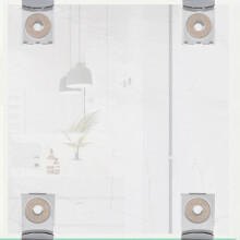 Bathroom Mirror Glass Clamp Frameless Wall Mount Fixing Kit Hardware Clips Wall Mounts Clamps Hardware