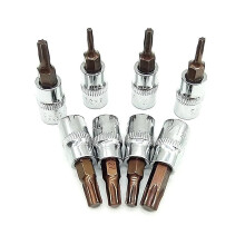 1 st. Hex Torx schroevendraaierbit 1/4 inch aandrijving Torx bit dop T8-T40 zeskantsleutels moersleutelhuls