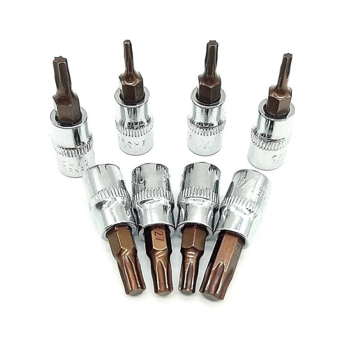1pc Hex Torx Screwdriver Bit 1/4 Inch Drive Torx Bit Socket T8-T40 Hexagonal Wrenches Nut Driver Sleeve