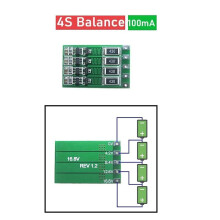 2S 3S 4S 100MA Litiumbatteribalanskort Li-jonbatteri Strömbalans Laddare PCB BMS-skydd