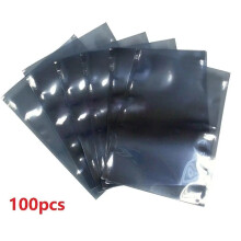 100 Anti-static Shielded Packaging Bags Resealable ESD Anti-static Instrument Chip Electronic Accessories