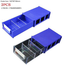 2 stücke Schublade Typ Hardware Werkzeug Lagerung Box Stapelbar Kunststoff Handwerk Teile Boxen Komponenten