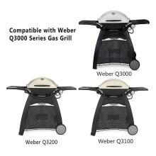 Brännare i rostfritt stål för Weber Q300/Q3000-serien gasgrill, kit för rak P-formad rörgrill