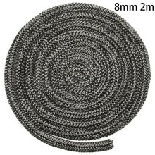 Köksdörrtätning Svart Skorstenar Eldstäder Spis/Eldsnöre Vedspis 6/8mm Glasfiberdörr Brännare~3216